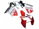 Carenado Moto Kawasaki ZX6R 2000-2002 - Blanco Rojo Negro
