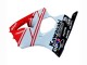 Carenado Moto Kawasaki ZX6R 2000-2002 - Blanco Rojo Negro