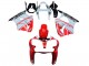 Carenado Moto Kawasaki ZX6R 2000-2002 - Blanco Rojo Negro