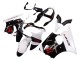 Carenado Moto Kawasaki ZX6R 2000-2002 - Blanco Negro Rojo Monstruo