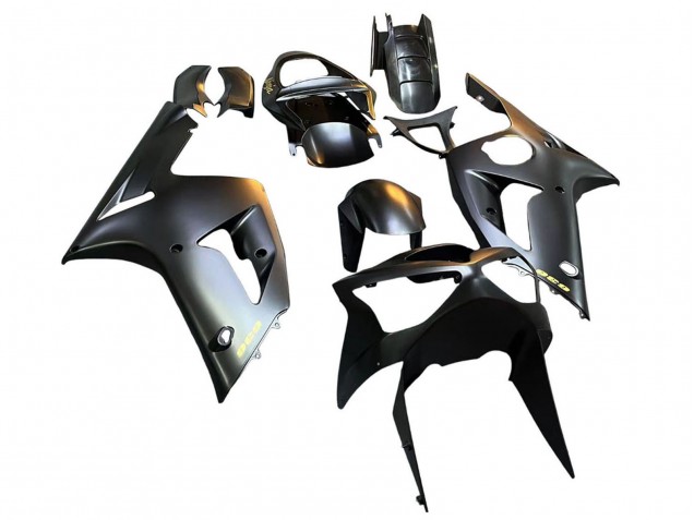 Carenado Moto Kawasaki ZX6R 2003-2004 - Negro Mate Oro 636