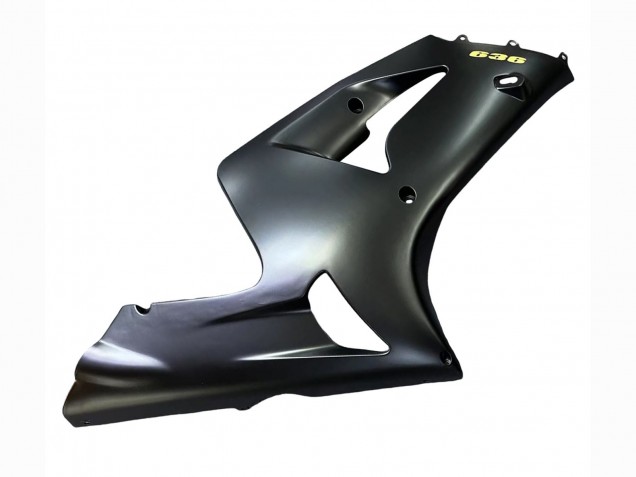 Carenado Moto Kawasaki ZX6R 2003-2004 - Negro Mate Oro 636