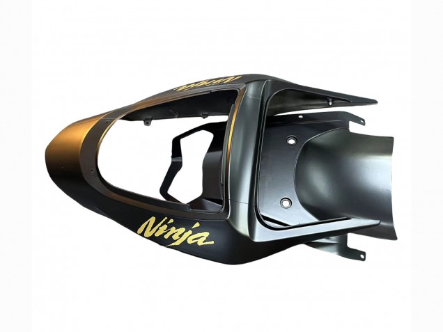 Carenado Moto Kawasaki ZX6R 2003-2004 - Negro Mate Oro 636
