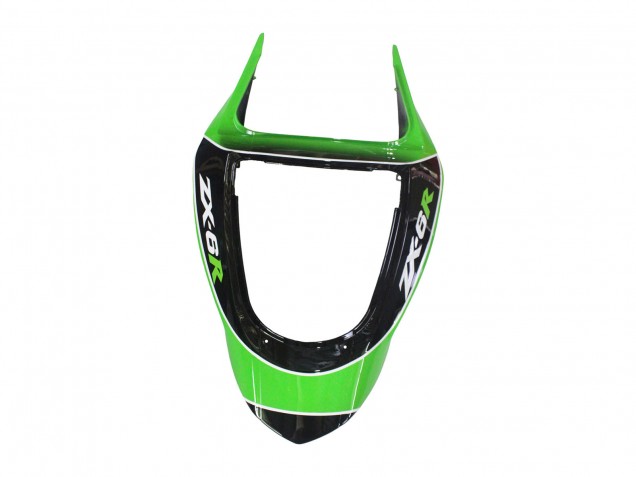 Carenado Moto Kawasaki ZX6R 2003-2004 - Verde Blanco Negro