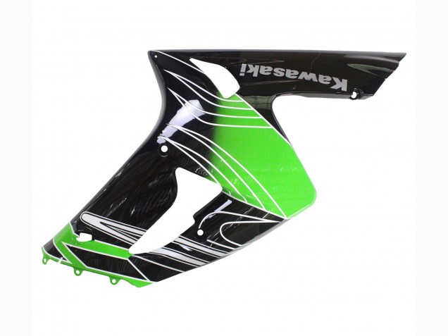 Carenado Moto Kawasaki ZX6R 2003-2004 - Verde Blanco Negro