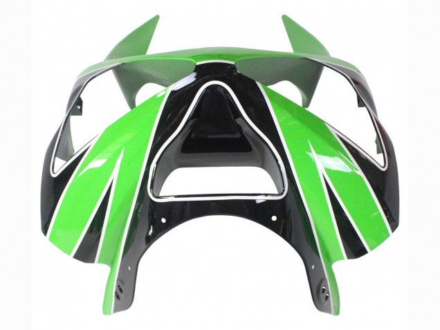 Carenado Moto Kawasaki ZX6R 2003-2004 - Verde Blanco Negro