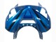 Carenado Moto Kawasaki ZX6R 2003-2004 - Azul Blanco Rojo Tiburón