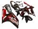 Carenado Moto Kawasaki ZX6R 2003-2004 - Negro Brillante Rojo Llama