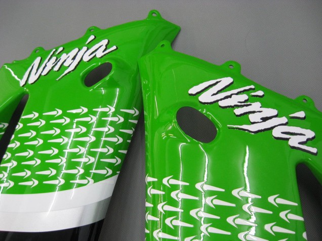 Carenado Moto Kawasaki ZX6R 2003-2004 - Verde Blanco Negro Elf Bridgestone