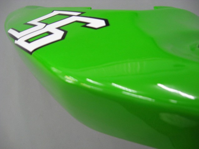 Carenado Moto Kawasaki ZX6R 2003-2004 - Verde Blanco Negro Elf Bridgestone