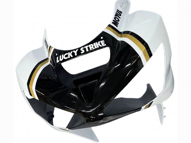 Carenado Moto Kawasaki ZX6R 2003-2004 - Blanco Negro Motul Lucky Strike
