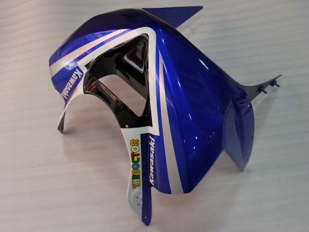 Carenado Moto Kawasaki ZX6R 2003-2004 - Blanco Azul Rojo Fiat