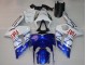 Carenado Moto Kawasaki ZX6R 2003-2004 - Blanco Azul Rojo Fiat