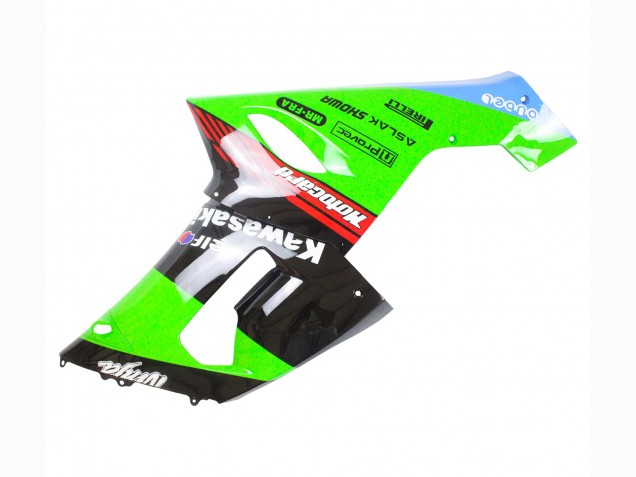 Carenado Moto Kawasaki ZX6R 2005-2006 - Verde Rojo Negro Elf 66