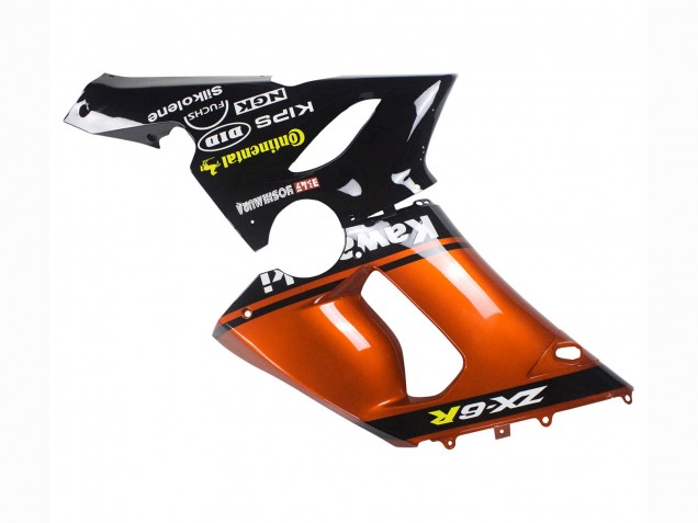 Carenados Moto Kawasaki ZX6R 2005-2006 - Naranja Negro