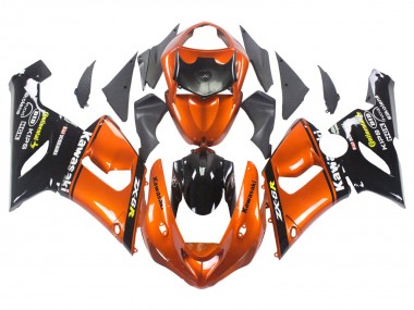 Carenados Moto Kawasaki ZX6R 2005-2006 - Naranja Negro