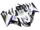 Carenado Moto Kawasaki ZX6R 2005-2006 - Blanco Púrpura Negro Rizoma Playboy DENSO