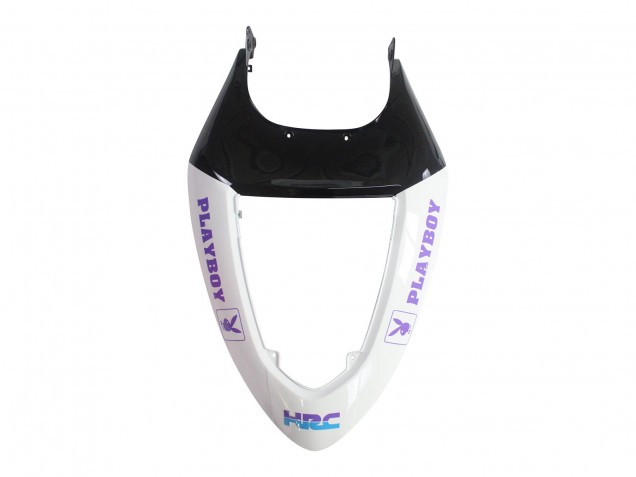 Carenado Moto Kawasaki ZX6R 2005-2006 - Blanco Púrpura Negro Rizoma Playboy DENSO