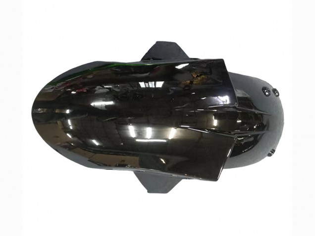 Carenados Moto Kawasaki ZX6R 2005-2006 - Negro Brillante Verde Llama