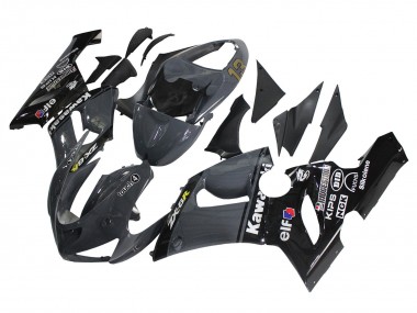 Carenado Moto Kawasaki ZX6R 2005-2006 - Gris Oscuro Negro