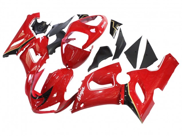 Carenado Moto Kawasaki ZX6R 2005-2006 - Rojo Amarillo Negro