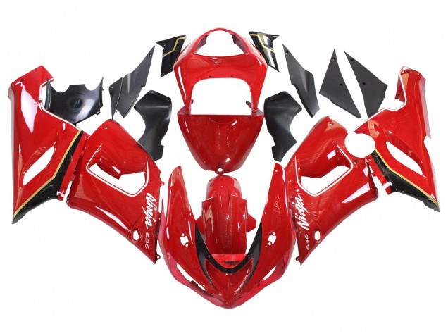 Carenado Moto Kawasaki ZX6R 2005-2006 - Rojo Amarillo Negro