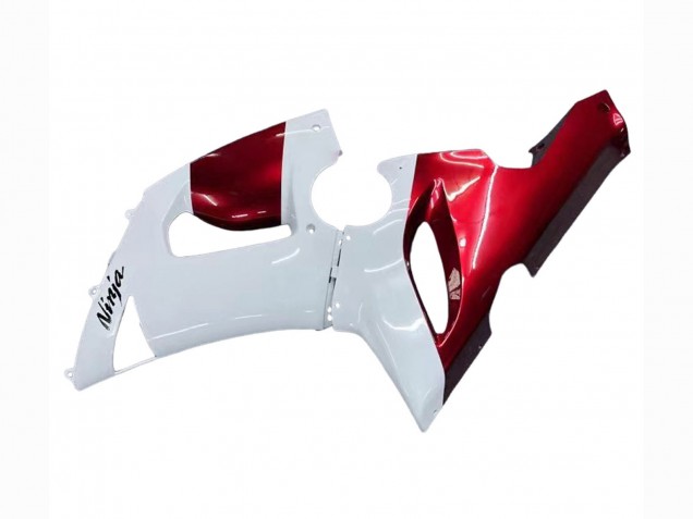 Carenado Moto Kawasaki ZX6R 2005-2006 - Blanco Rojo
