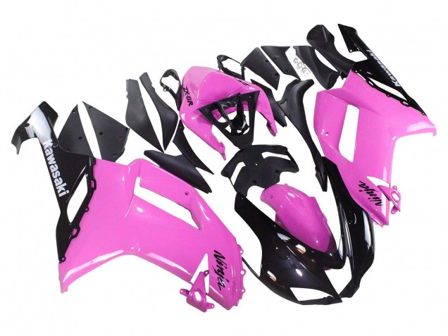 Carenado Moto Kawasaki ZX6R 2007-2008 - Negro Rosa Ninja