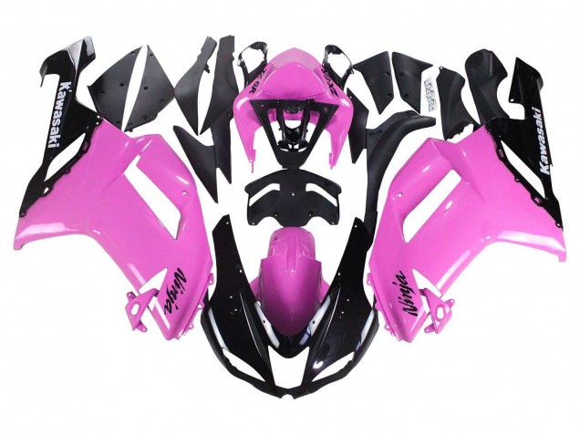 Carenado Moto Kawasaki ZX6R 2007-2008 - Negro Rosa Ninja