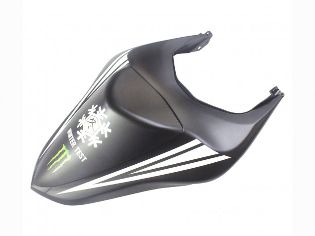 Carenado Moto Kawasaki ZX6R 2007-2008 - Negro Blanco Rojo Blanco Nieve Calcomanía Ninja Elf