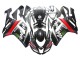 Carenado Moto Kawasaki ZX6R 2007-2008 - Negro Blanco Rojo Blanco Nieve Calcomanía Ninja Elf