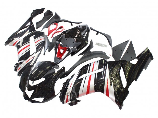 Carenado Moto Kawasaki ZX6R 2007-2008 - Negro Plata Rojo Ninja
