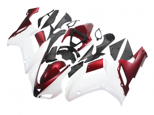 Carenados Moto Kawasaki ZX6R 2007-2008 - Blanco Rojo