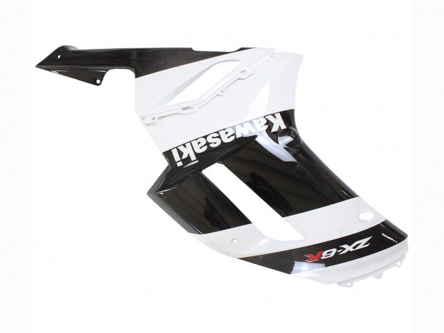 Carenados Moto Kawasaki ZX6R 2007-2008 - Blanco Negro