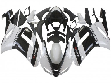 Carenados Moto Kawasaki ZX6R 2007-2008 - Blanco Negro