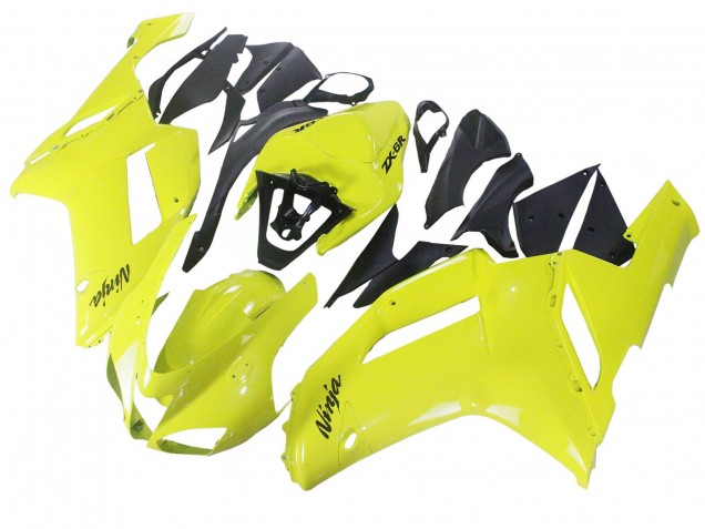 Carenado Moto Kawasaki ZX6R 2007-2008 - Amarillo Ninja