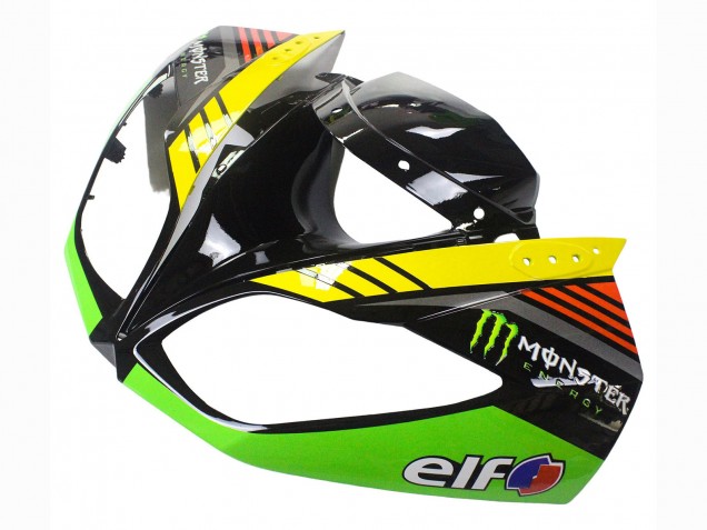 Carenado Moto Kawasaki ZX6R 2009-2012 - Verde Negro Brillante Amarillo Blanco Rojo Elf Monstruo