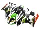 Carenado Moto Kawasaki ZX6R 2009-2012 - Verde Negro Brillante Amarillo Blanco Rojo Elf Monstruo