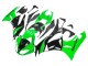 Carenado Moto Kawasaki ZX6R 2009-2012 - Verde Negro Brillante