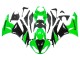Carenado Moto Kawasaki ZX6R 2009-2012 - Verde Negro Brillante