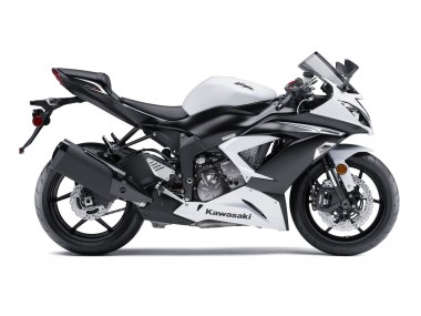 Carenados Moto Kawasaki ZX6R 2009-2012 - Blanco Negro Mate