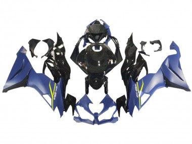 Carenados Moto Kawasaki ZX6R 2009-2012 - Azul Negro Brillante Amarillo