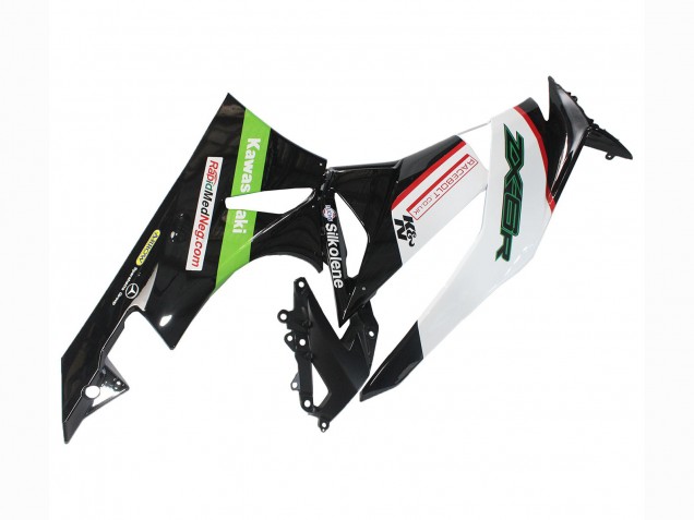 Carenado Moto Kawasaki ZX6R 2009-2012 - Blanco Rojo Negro Verde