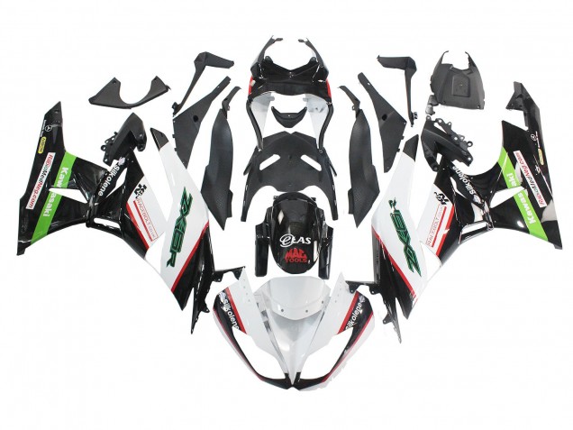 Carenado Moto Kawasaki ZX6R 2009-2012 - Blanco Rojo Negro Verde