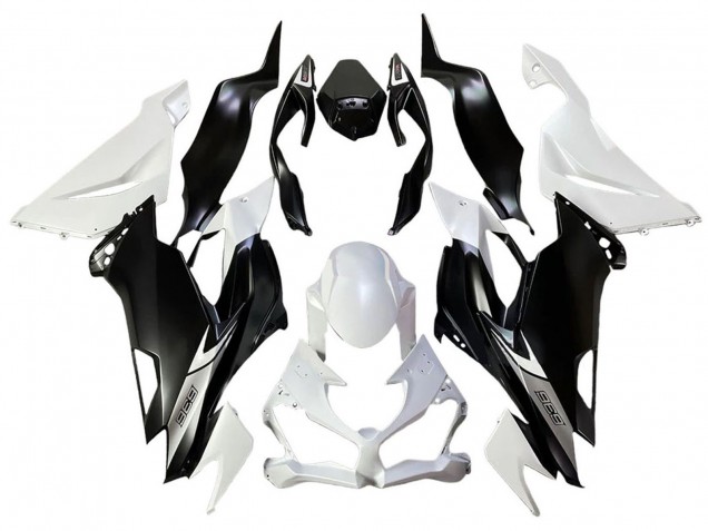 Carenados Moto Kawasaki ZX6R 2013-2018 - Blanco Negro Mate