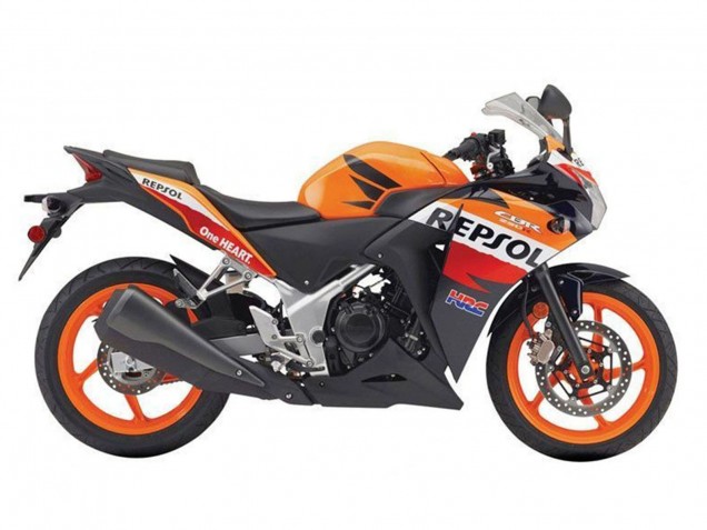 Carenado Moto Honda CBR250RR 2011-2015 - Naranja Blanco Rojo Negro Brillante Repsol HRC