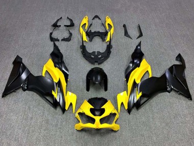 Carenado Moto Kawasaki ZX6R 2019-2022 - Amarillo Negro Mate