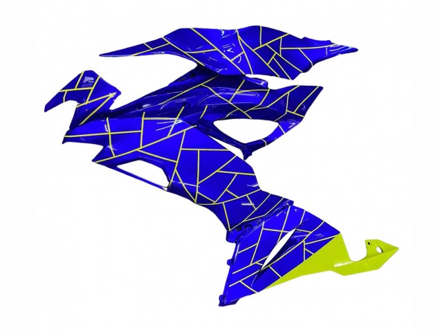 Carenado Moto Kawasaki ZX6R 2019-2022 - Azul Amarillo