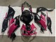 Carenado Moto Kawasaki ZX6R 2019-2022 - Negro Brillante Rosa Ninja