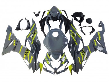 Carenado Moto Kawasaki ZX6R 2019-2022 - Nardo Gris Amarillo
